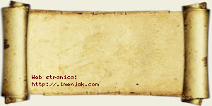 Jovana Vojinović vizit kartica